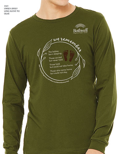 2021 Infant Loss Rememberance Day long sleeve green t shirt