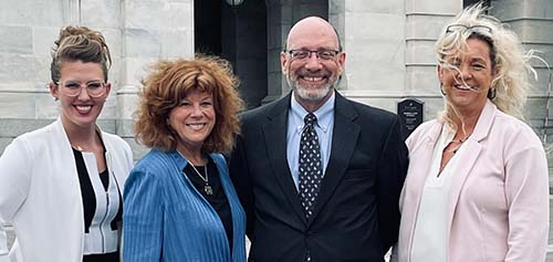 From left, Dr. Misty Todd, Bothwell Cole Camp Clinic; Lori Wightman, Bothwell CEO; Herb Kuhn, Missouri Hospital Association president and CEO; and Deidre Esquivel, Bothwell Board of Trustees vice chair.