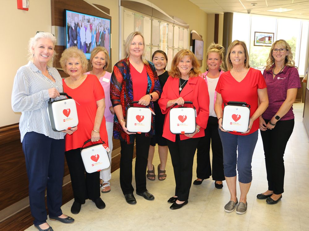 From left to right: Michele Laas, Connie McLaughlin and Trish Henson, committee members; Dianne Simon, Thompson Hills Investment Corporation property manager and committee co-chair; Leisha Nakagawa, Bothwell Foundation administrative assistant; Lori Wightman, Bothwell Regional Health Center CEO and committee co-chair; and Kara Sheeley, Robin Balke and Erica Petersen, committee members.