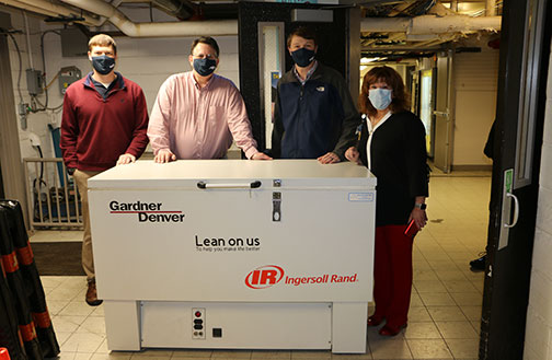 Gardner Denver and Bothwell Team around the subzero freezer