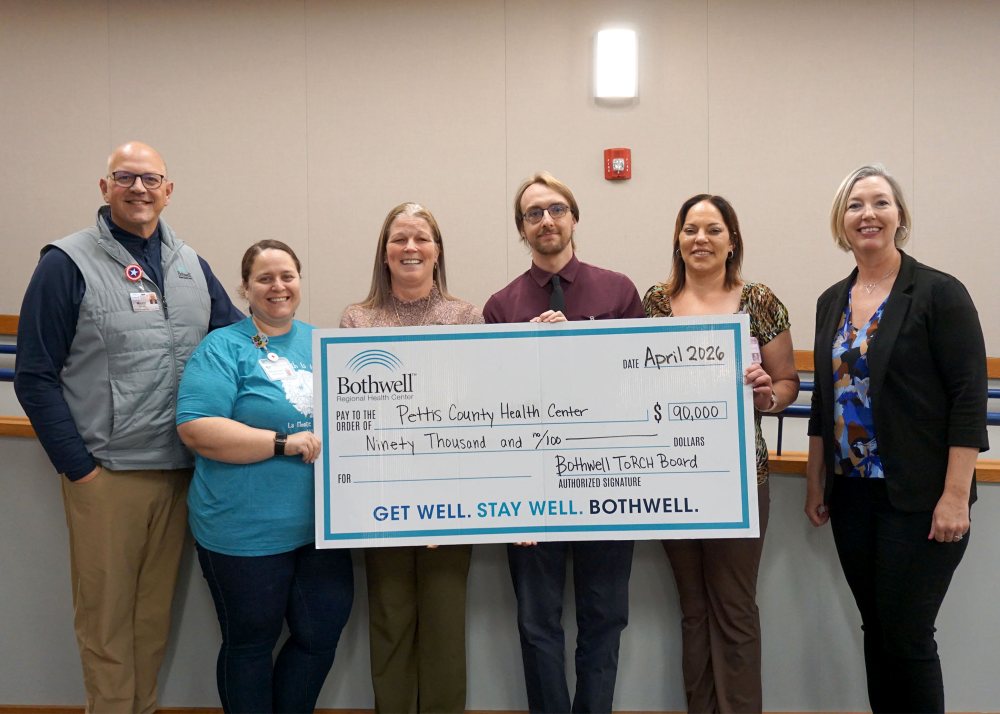 Pettis County Health Center received a $90,000 grant from the ToRCH Be Well Leadership Board for its Pathways to Wellness program.