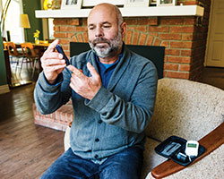 Man participating in Diabetes Education class at Bothwell hospital