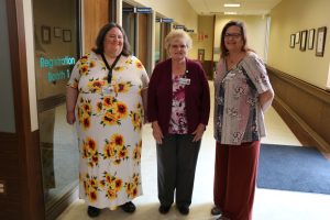 Bothwell Regional Health Center has introduced the role of Patient Navigator to provide personal connections and to guide patients through payment and insurance processes and questions. Three of the planned four Patient Navigators are already working and include, from left, Jena Sterrett, Denise Goins and Regina Hunt.